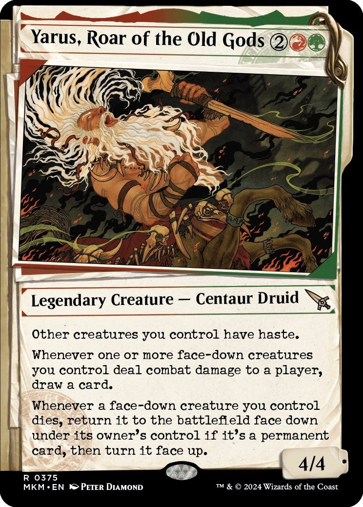 Image for Yarus, Roar of the Old Gods (Showcase) (375) [Murders at Karlov Manor] - Magic: The Gathering