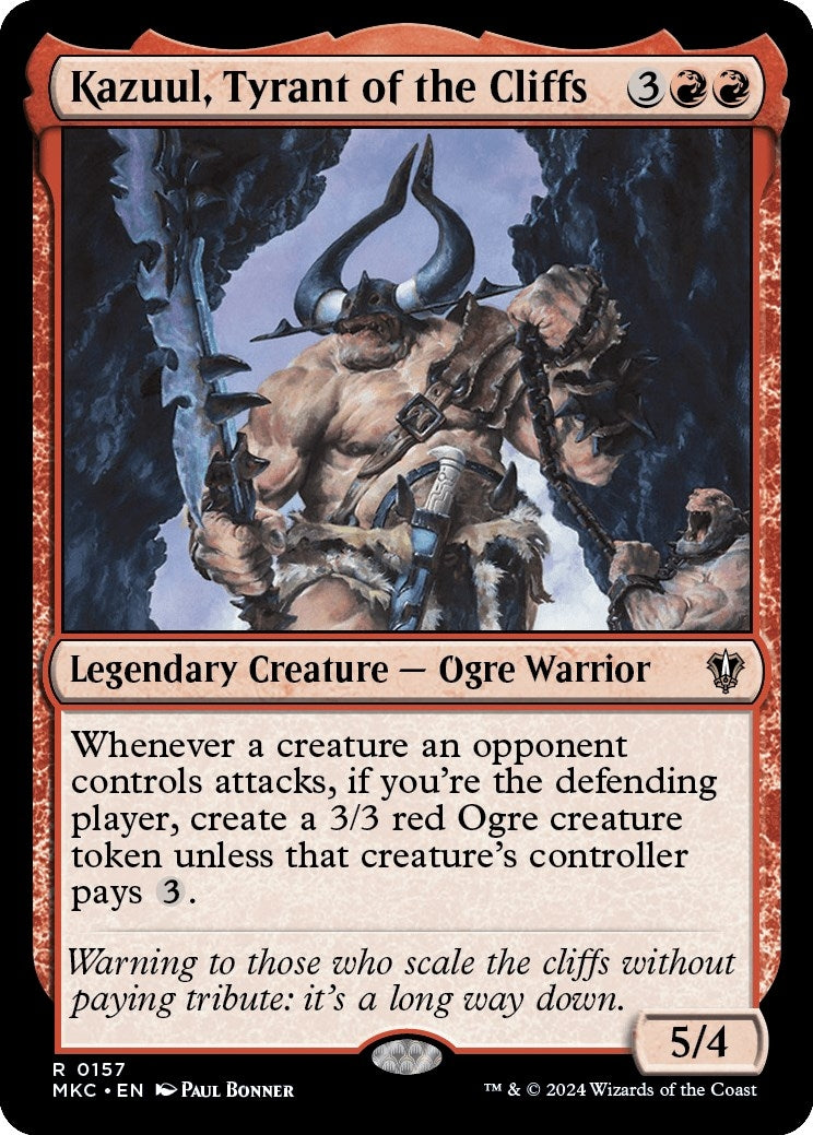 Image for Kazuul, Tyrant of the Cliffs (157) [Murders at Karlov Manor] - Magic: The Gathering