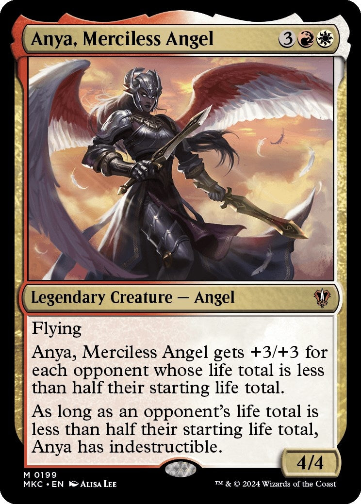 Image for Anya, Merciless Angel (199) [Murders at Karlov Manor] - Magic: The Gathering