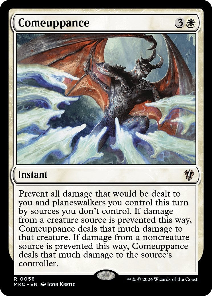 Image for Comeuppance (58) [Murders at Karlov Manor] - Magic: The Gathering