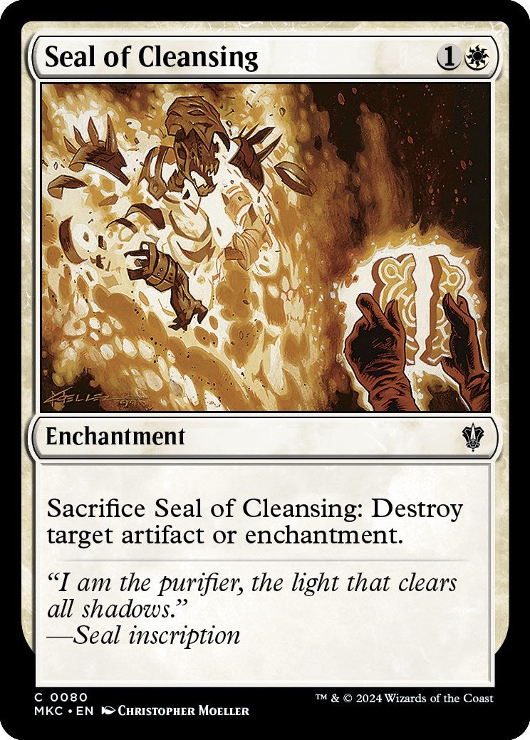 Image for Seal of Cleansing (80) [Murders at Karlov Manor] - Magic: The Gathering
