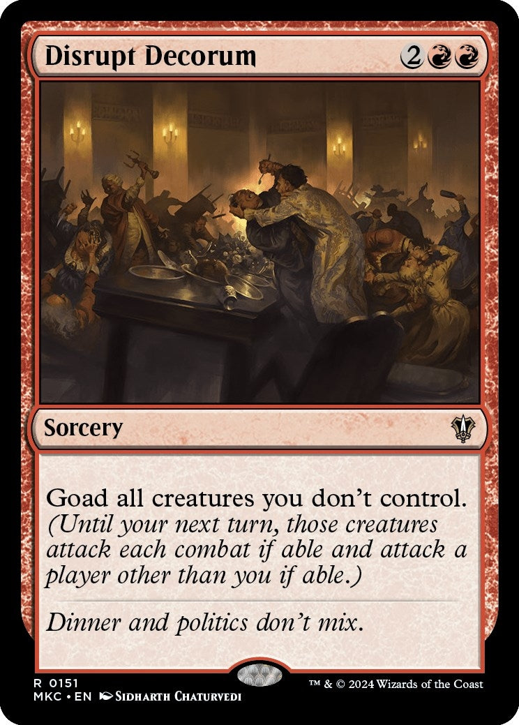 Image for Disrupt Decorum (151) [Murders at Karlov Manor] - Magic: The Gathering