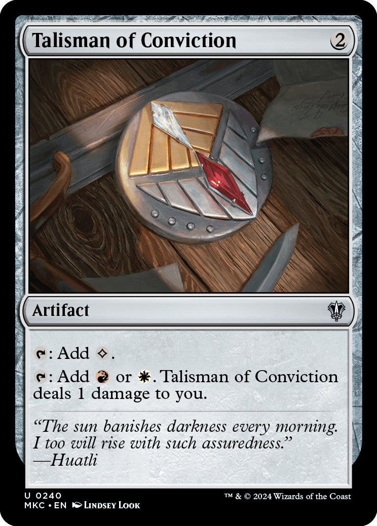 Image for Talisman of Conviction (240) [Murders at Karlov Manor] - Magic: The Gathering