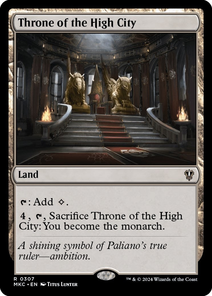 Image for Throne of the High City (307) [Murders at Karlov Manor] - Magic: The Gathering