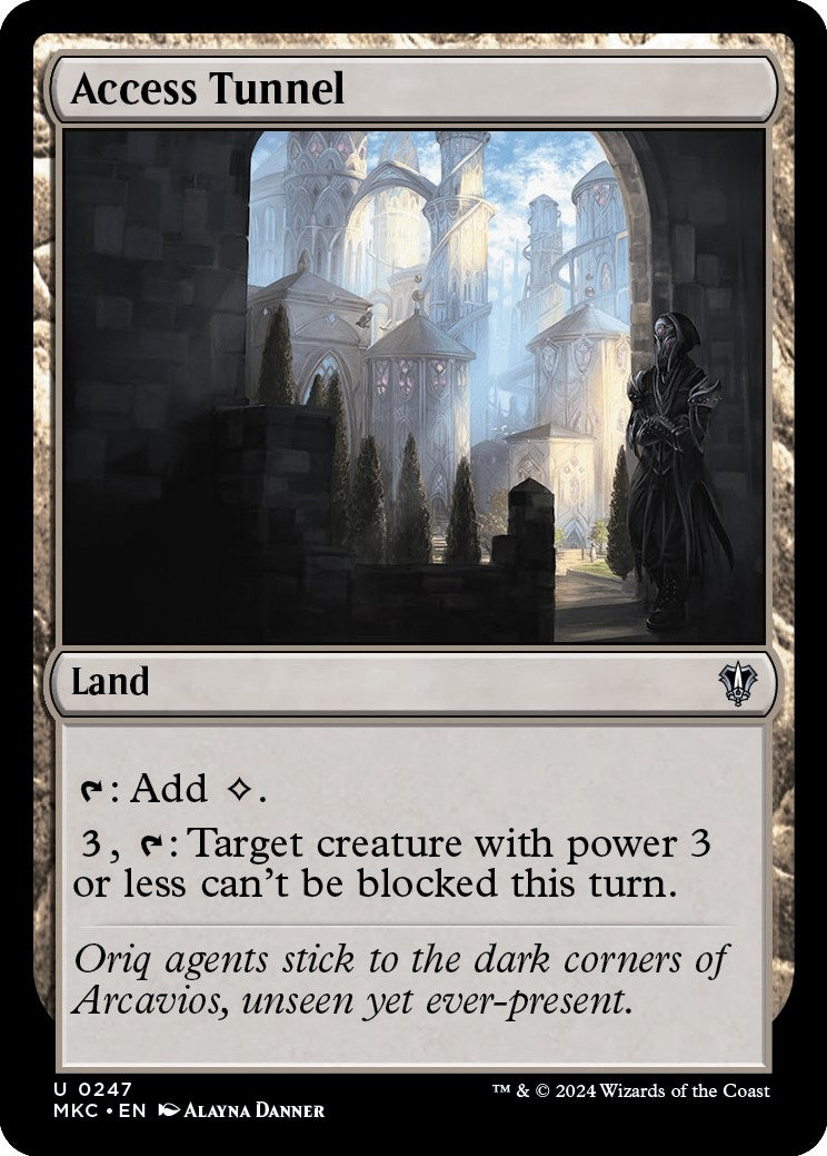 Image for Access Tunnel (247) [Murders at Karlov Manor] - Magic: The Gathering