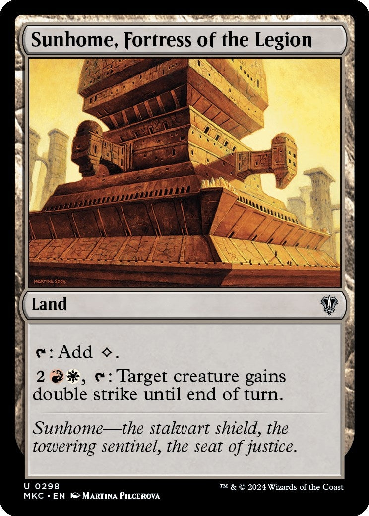 Image for Sunhome, Fortress of the Legion (298) [Murders at Karlov Manor] - Magic: The Gathering