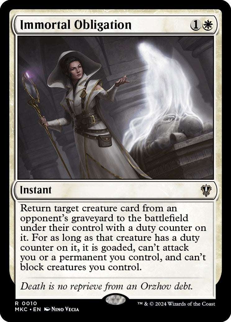 Image for Immortal Obligation (10) [Murders at Karlov Manor] - Magic: The Gathering