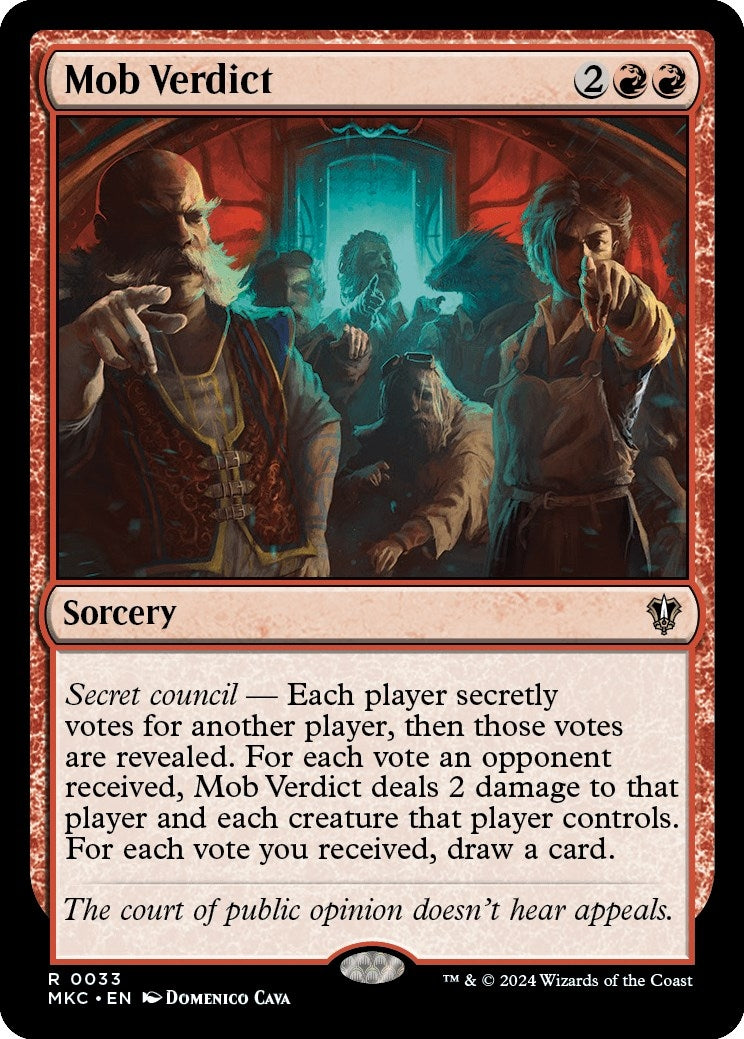 Image for Mob Verdict (33) [Murders at Karlov Manor] - Magic: The Gathering