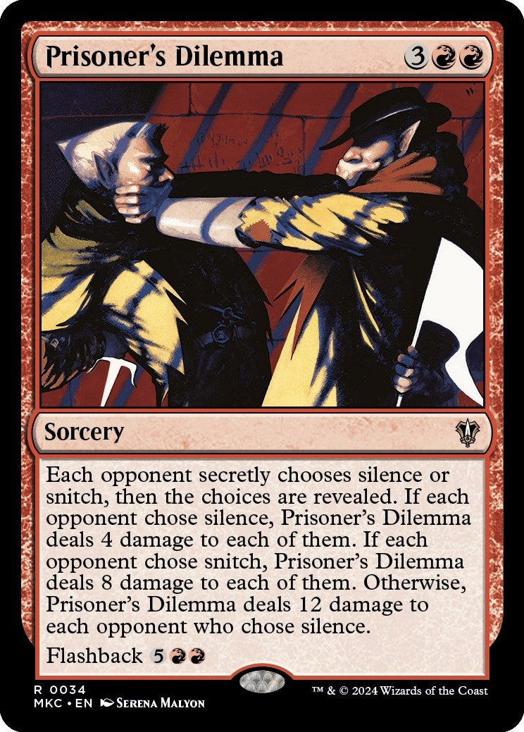 Image for Prisoner's Dilemma (34) [Murders at Karlov Manor] - Magic: The Gathering