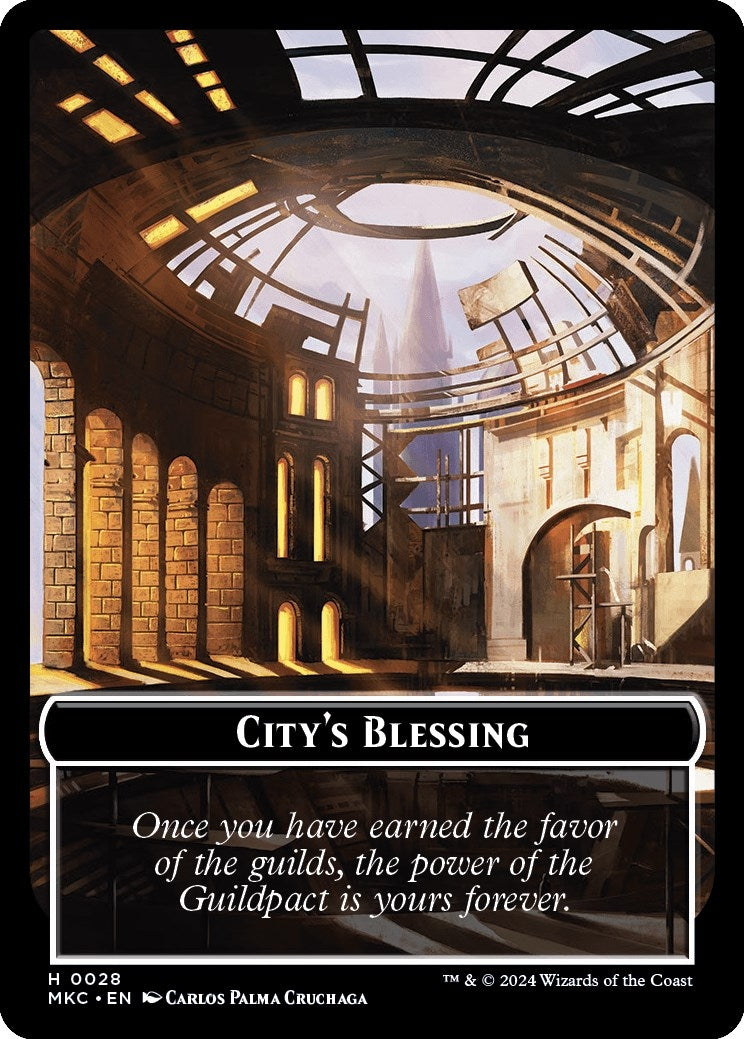 Image for City's Blessing // Human Soldier Double-Sided Token (28 // 2) [Murders at Karlov Manor] - Magic: The Gathering