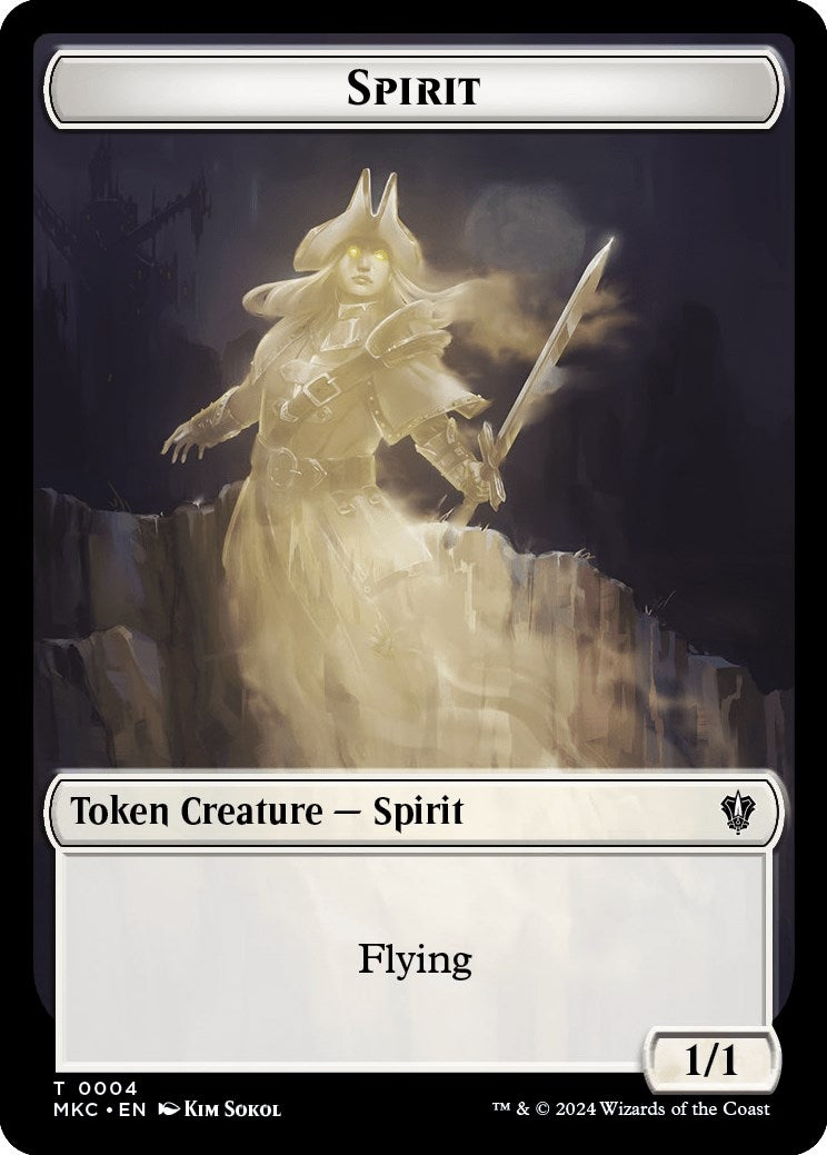Image for Spirit // Phyrexian Germ Double-Sided Token (4 // 10) [Murders at Karlov Manor] - Magic: The Gathering