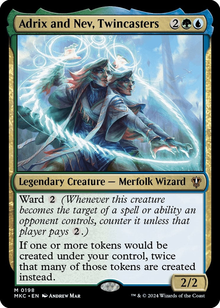Image for Adrix and Nev, Twincasters (198) [Murders at Karlov Manor] - Magic: The Gathering