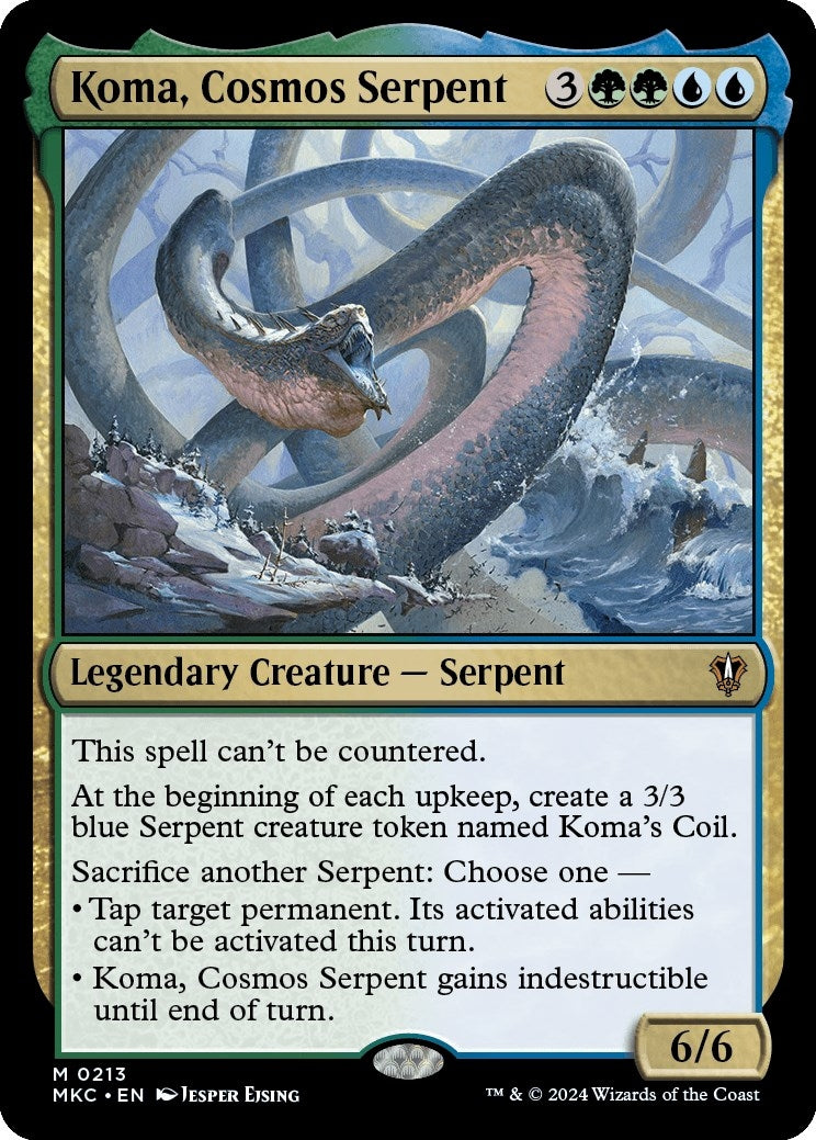 Image for Koma, Cosmos Serpent (213) [Murders at Karlov Manor] - Magic: The Gathering