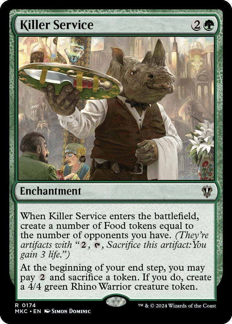 Image for Killer Service (174) [Murders at Karlov Manor] - Magic: The Gathering
