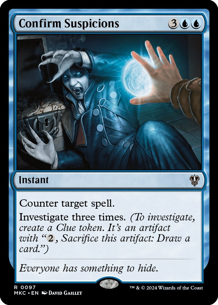 Image for Confirm Suspicions (97) [Murders at Karlov Manor] - Magic: The Gathering