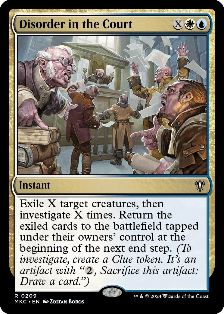 Image for Disorder in the Court (209) [Murders at Karlov Manor] - Magic: The Gathering