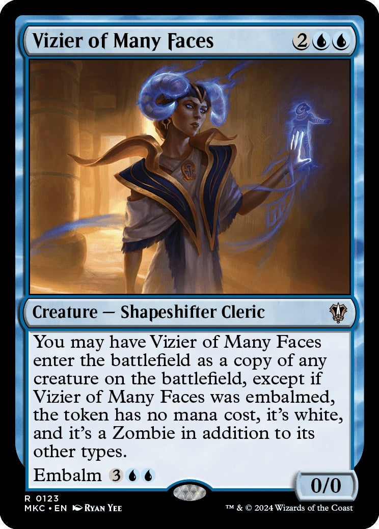 Image for Vizier of Many Faces (123) [Murders at Karlov Manor] - Magic: The Gathering