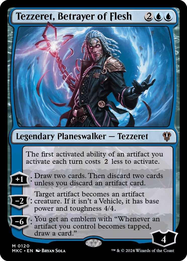Image for Tezzeret, Betrayer of Flesh (120) [Murders at Karlov Manor] - Magic: The Gathering