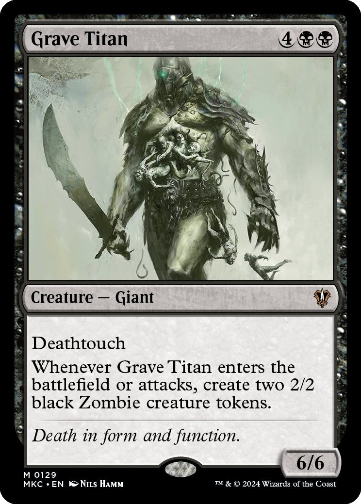 Image for Grave Titan (129) [Murders at Karlov Manor] - Magic: The Gathering