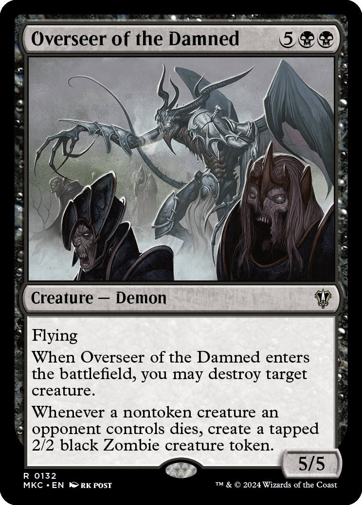 Image for Overseer of the Damned (132) [Murders at Karlov Manor] - Magic: The Gathering