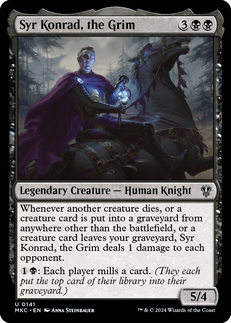 Image for Syr Konrad, the Grim (141) [Murders at Karlov Manor] - Magic: The Gathering