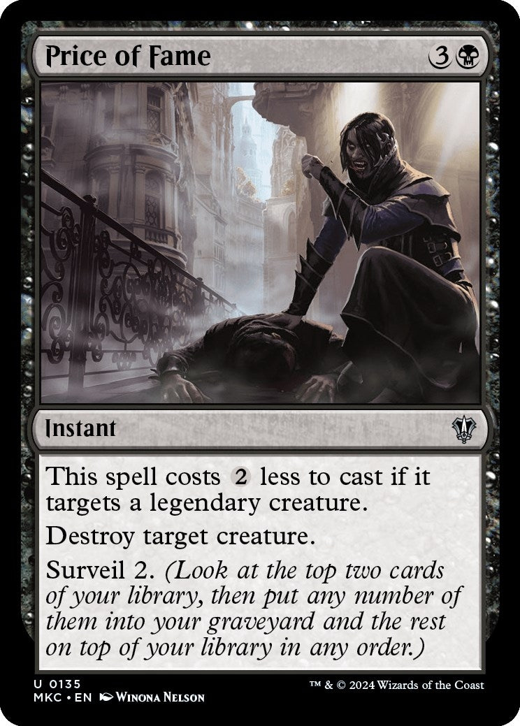 Image for Price of Fame (135) [Murders at Karlov Manor] - Magic: The Gathering