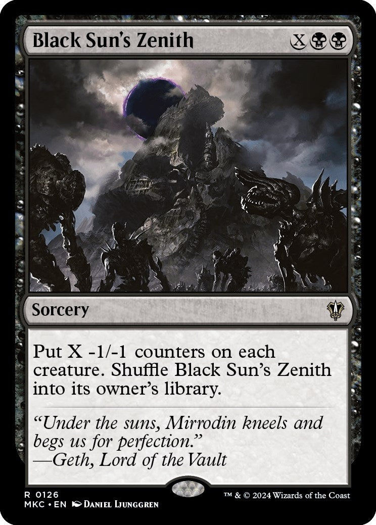 Image for Black Sun's Zenith (126) [Murders at Karlov Manor] - Magic: The Gathering