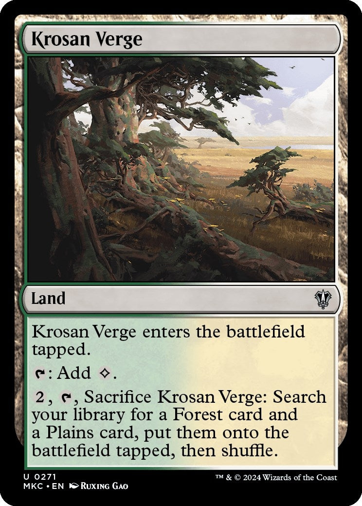 Image for Krosan Verge (271) [Murders at Karlov Manor] - Magic: The Gathering