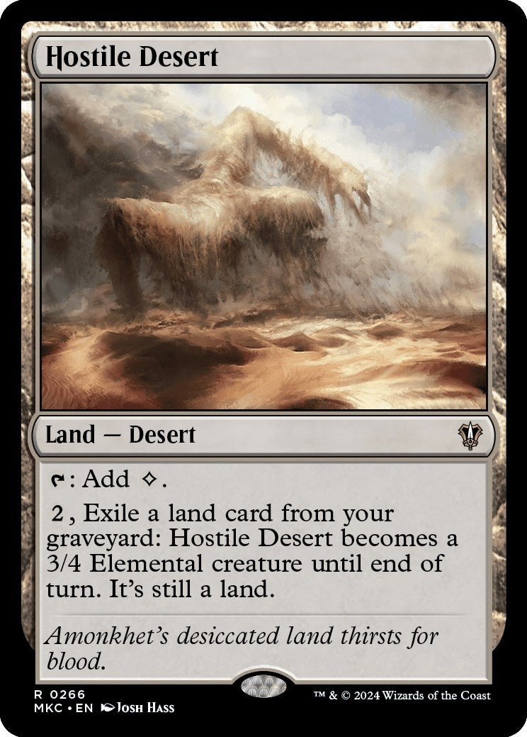 Image for Hostile Desert (266) [Murders at Karlov Manor] - Magic: The Gathering