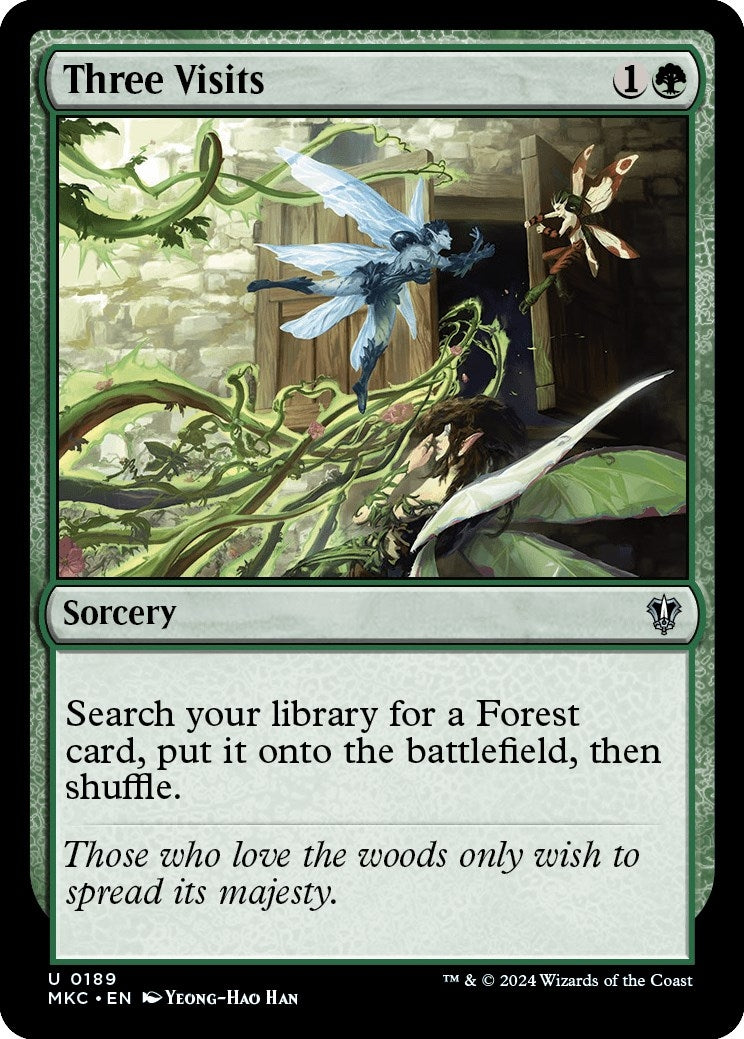 Image for Three Visits (189) [Murders at Karlov Manor] - Magic: The Gathering