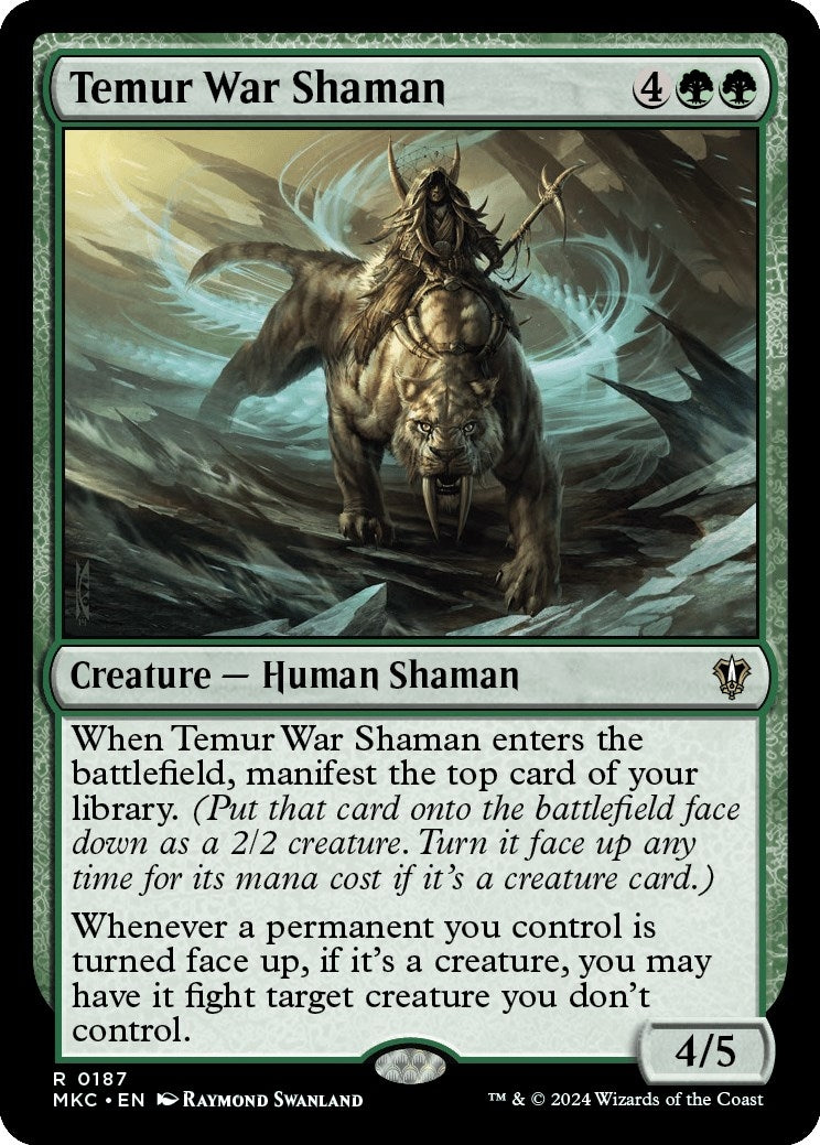 Image for Temur War Shaman (187) [Murders at Karlov Manor] - Magic: The Gathering
