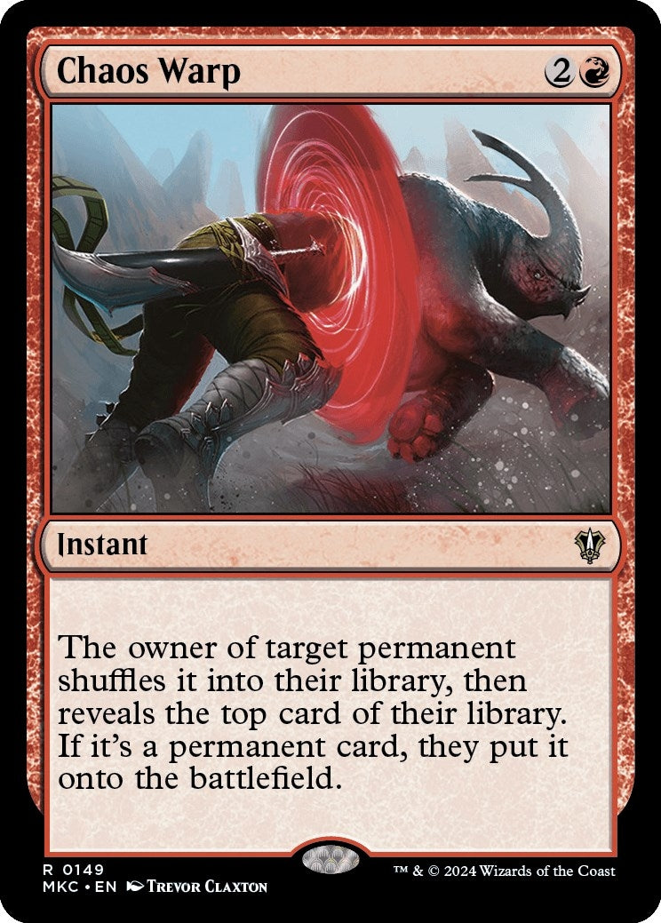 Image for Chaos Warp (149) [Murders at Karlov Manor] - Magic: The Gathering