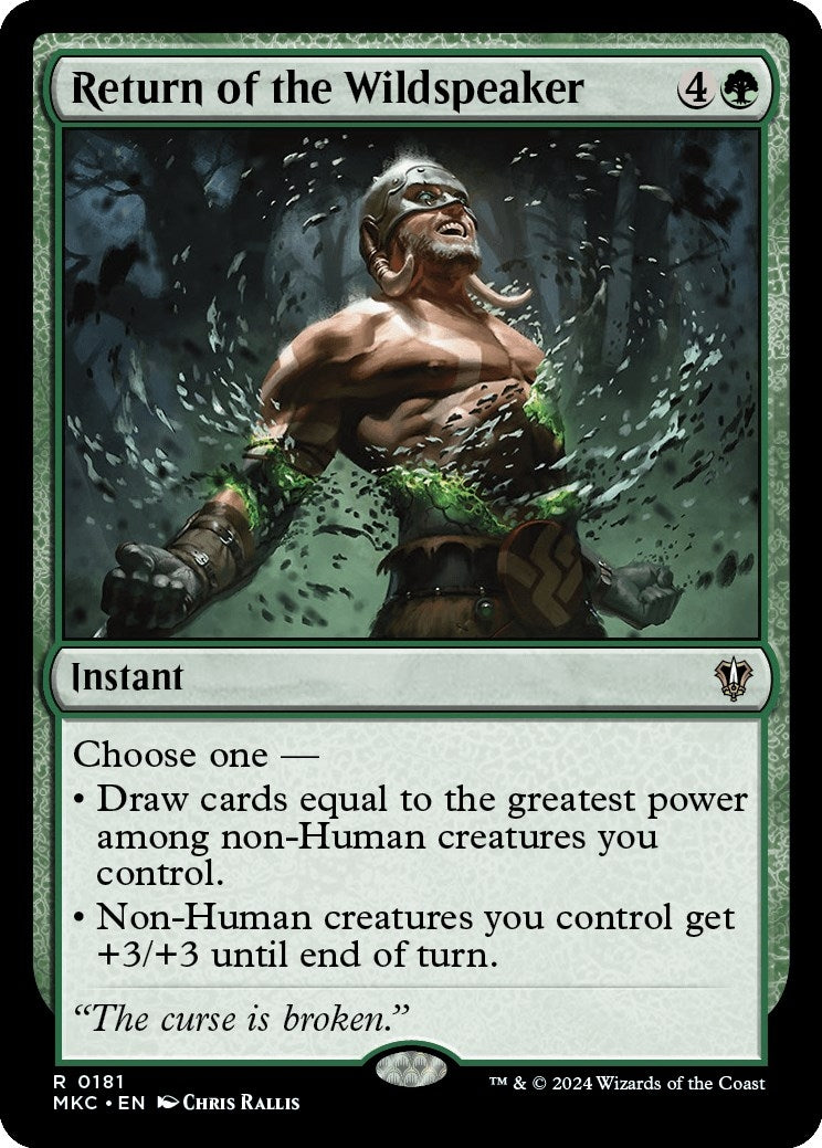 Image for Return of the Wildspeaker (181) [Murders at Karlov Manor] - Magic: The Gathering
