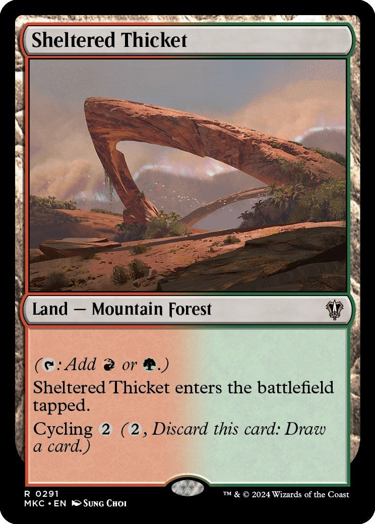Image for Sheltered Thicket (291) [Murders at Karlov Manor] - Magic: The Gathering