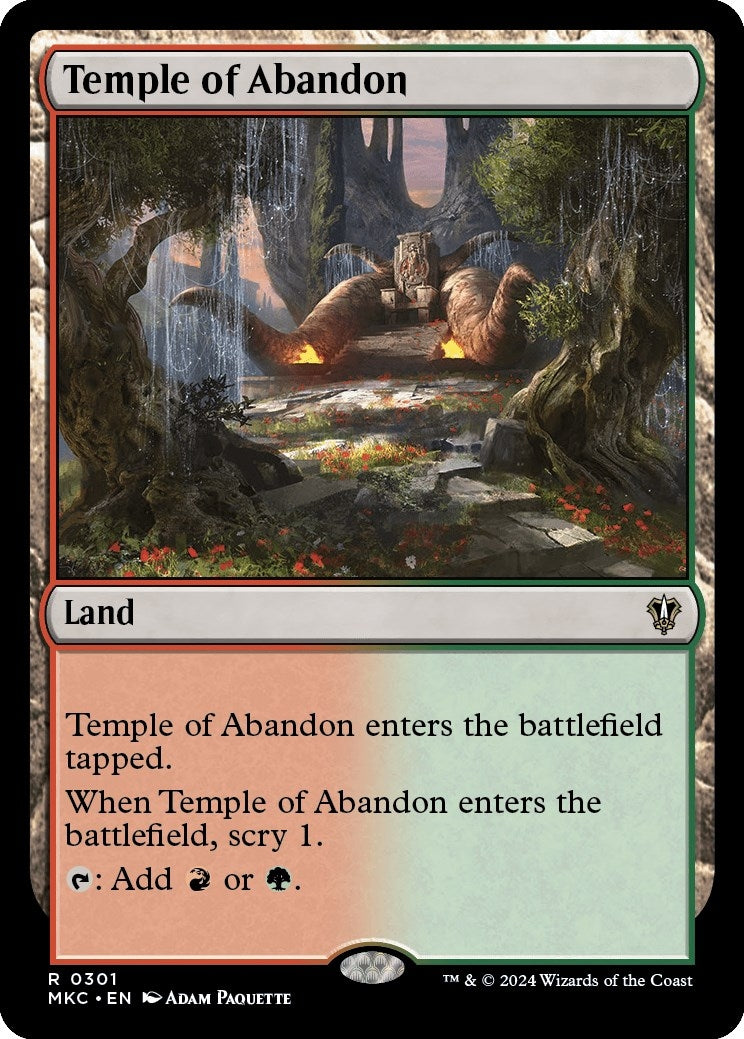 Image for Temple of Abandon (301) [Murders at Karlov Manor] - Magic: The Gathering