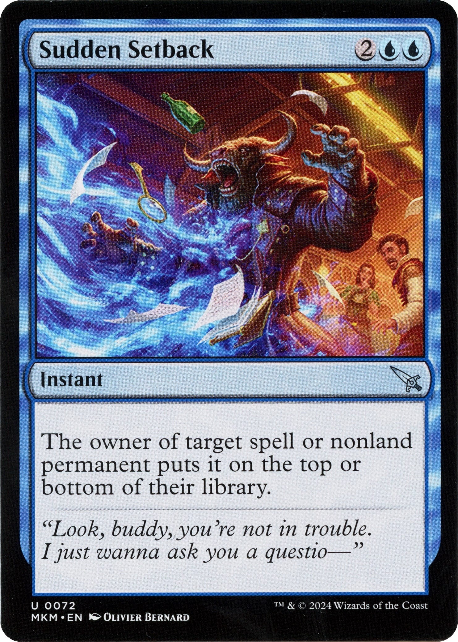 Image for Sudden Setback (a) (72) [Murders at Karlov Manor] - Magic: The Gathering