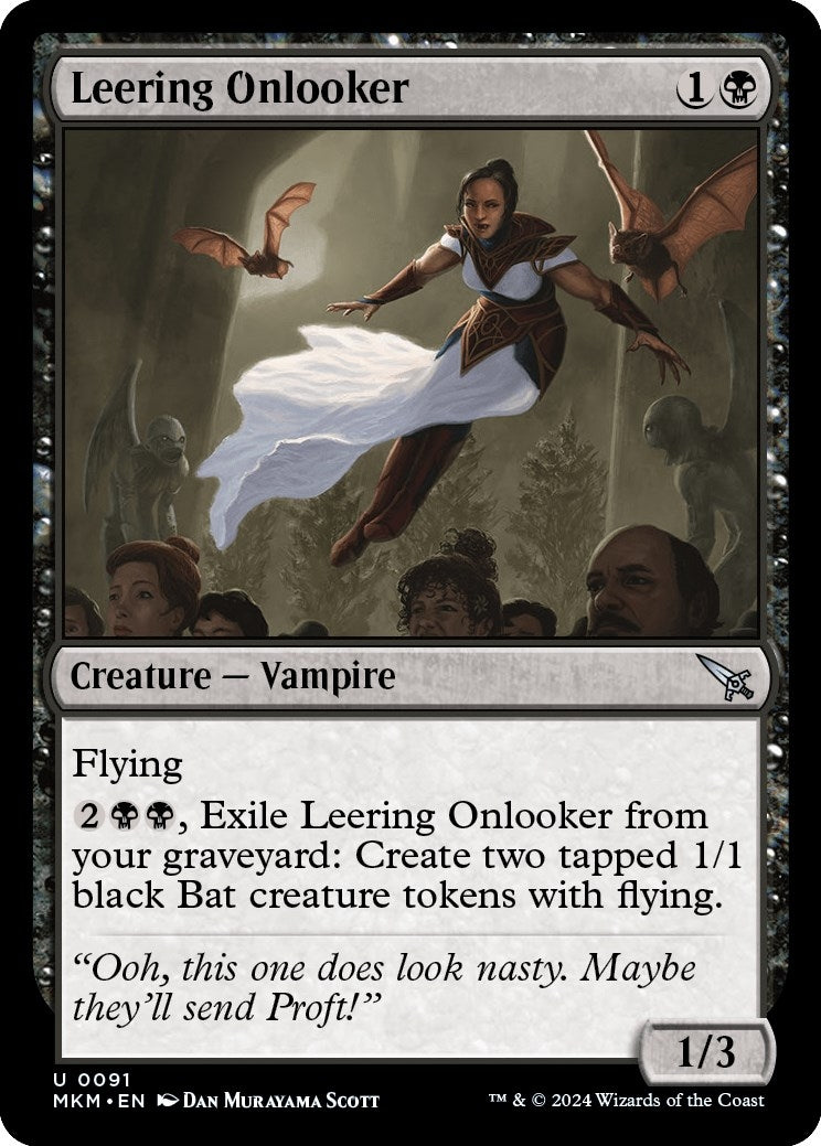 Image for Leering Onlooker (91) [Murders at Karlov Manor] - Magic: The Gathering