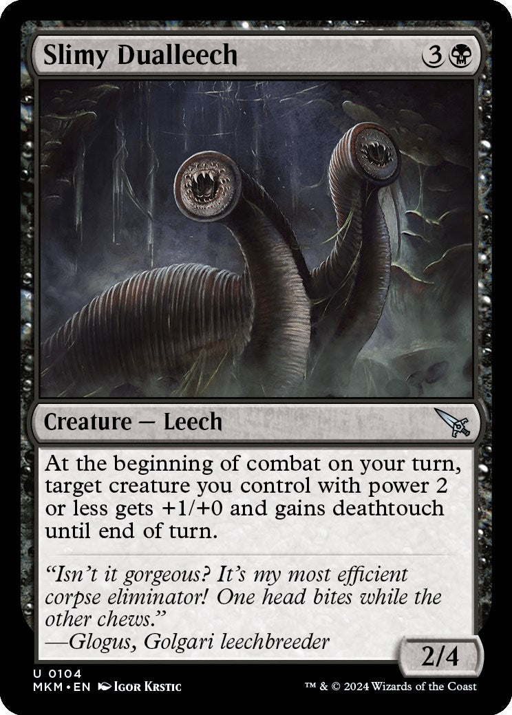 Image for Slimy Dualleech (104) [Murders at Karlov Manor] - Magic: The Gathering
