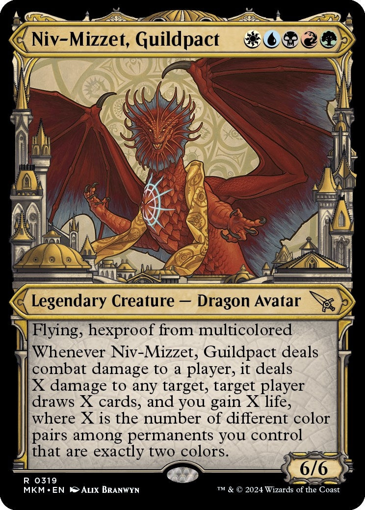 Image for Niv-Mizzet, Guildpact (Showcase) (319) (319) [Murders at Karlov Manor] - Magic: The Gathering