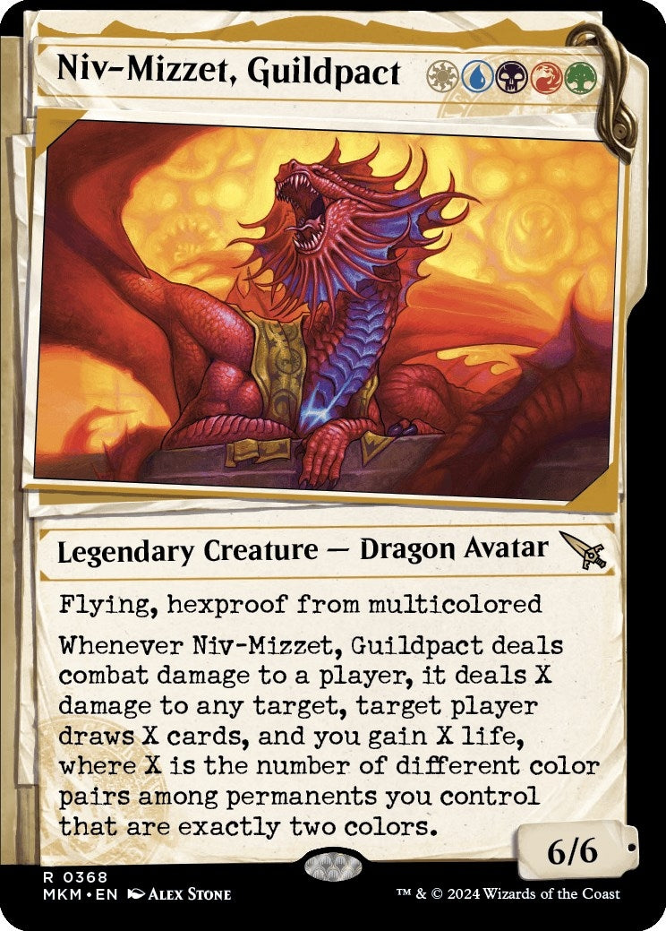 Image for Niv-Mizzet, Guildpact (Showcase) (368) (368) [Murders at Karlov Manor] - Magic: The Gathering