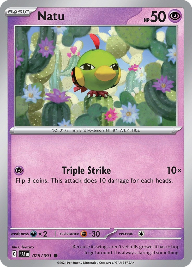 Image for Natu (025/091) [SV: Paldean Fates] - Pokemon