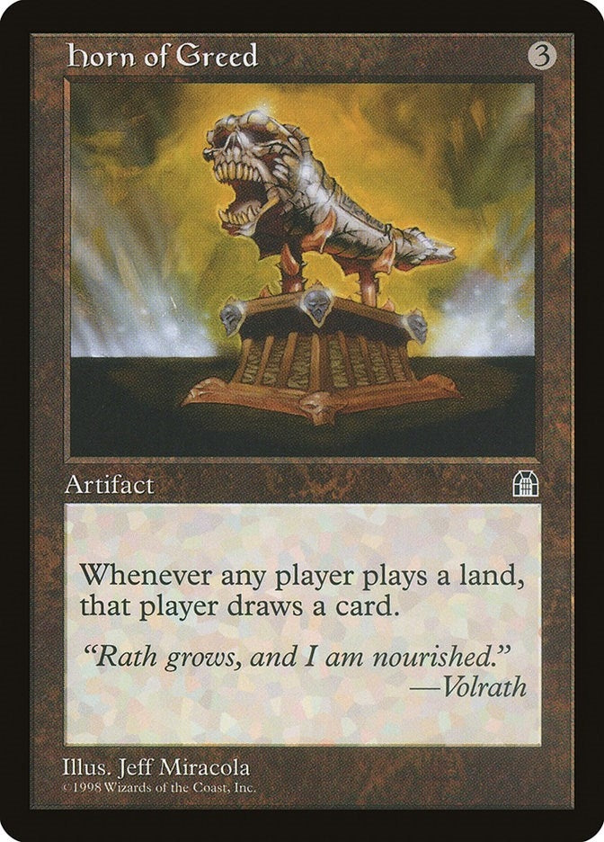 Image for Horn of Greed [Stronghold] - Magic: The Gathering