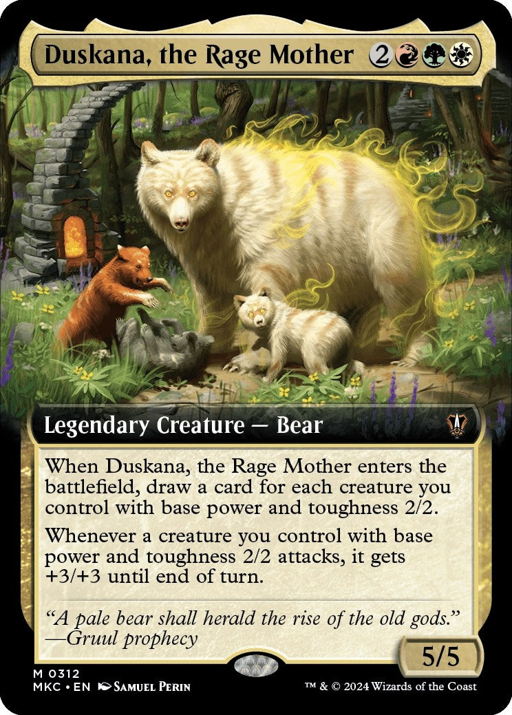 Image for Duskana, the Rage Mother (Extended Art) (312) [Murders at Karlov Manor] - Magic: The Gathering