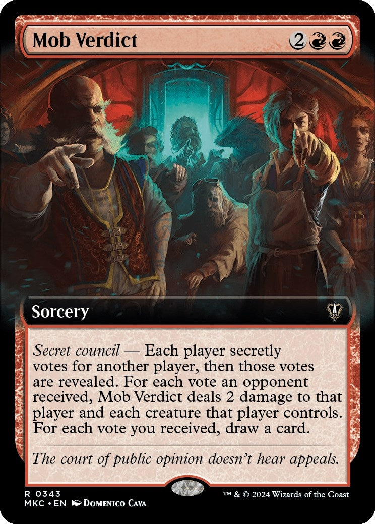 Image for Mob Verdict (Extended Art) (343) [Murders at Karlov Manor] - Magic: The Gathering