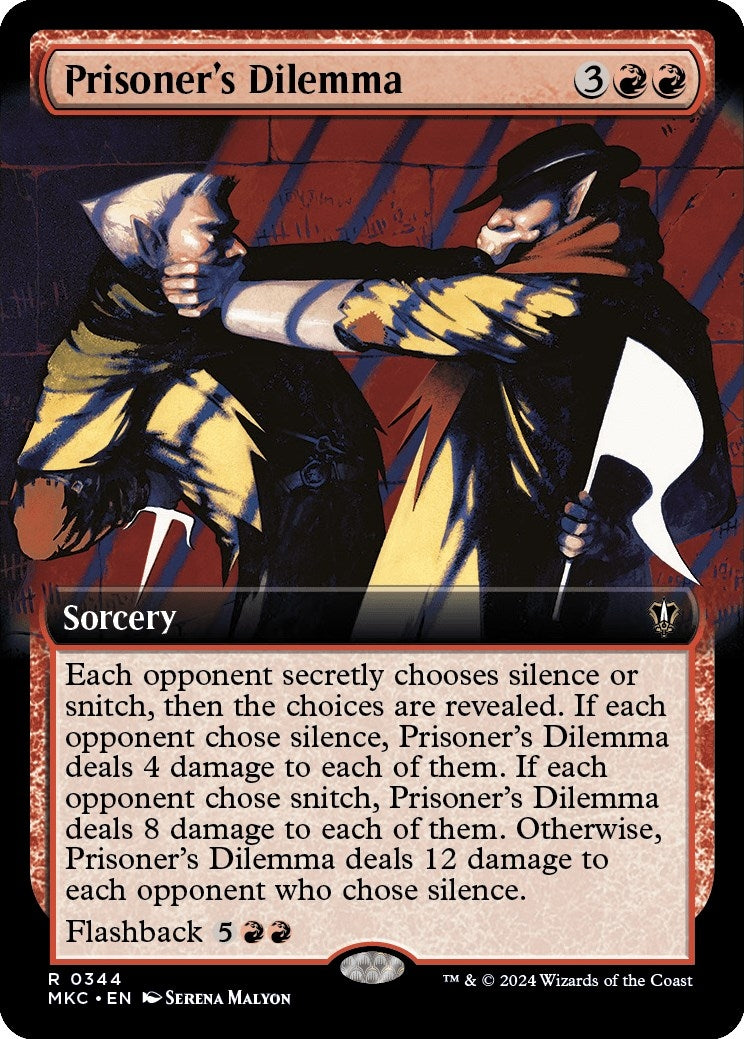 Image for Prisoner's Dilemma (Extended Art) (344) [Murders at Karlov Manor] - Magic: The Gathering