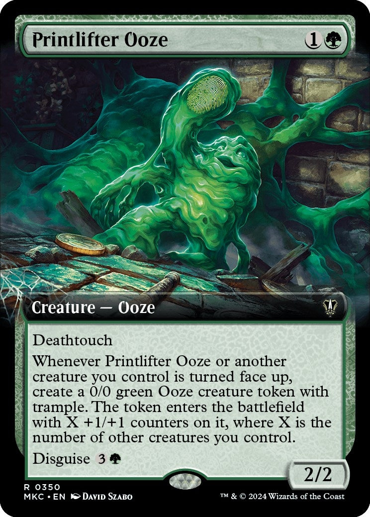 Printlifter Ooze (Extended Art) (350) [Commander: Murders at Karlov Manor]
