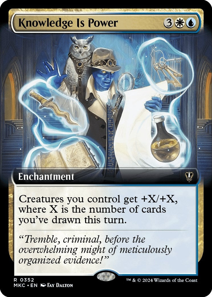 Image for Knowledge is Power (Extended Art) (352) [Murders at Karlov Manor] - Magic: The Gathering