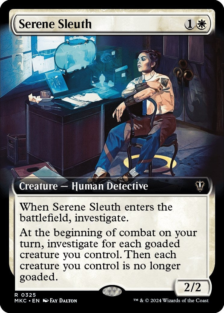 Image for Serene Sleuth (Extended Art) (325) [Murders at Karlov Manor] - Magic: The Gathering