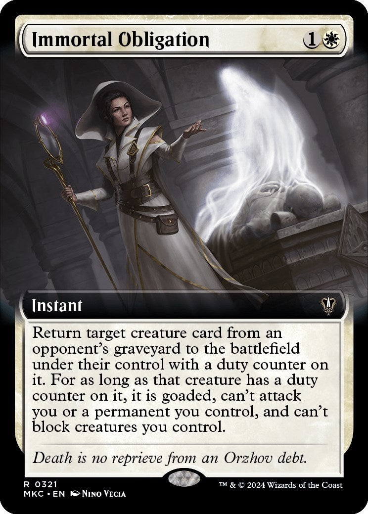 Image for Immortal Obligation (Extended Art) (321) [Murders at Karlov Manor] - Magic: The Gathering
