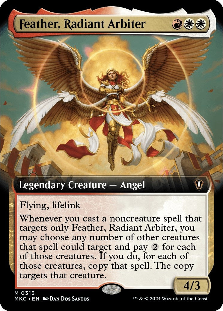 Image for Feather, Radiant Arbiter (Extended Art) (313) [Murders at Karlov Manor] - Magic: The Gathering